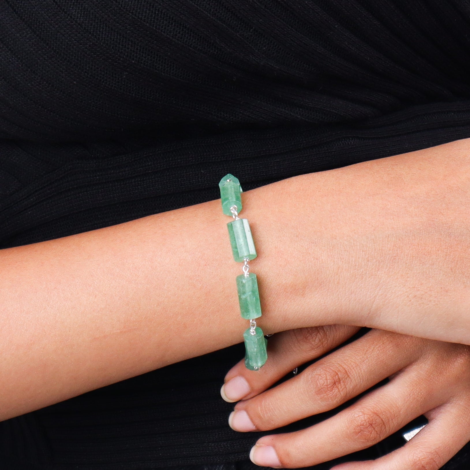 Russian Emerald Stone Ganthan Bracelet