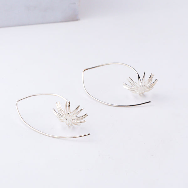 bakul silver earrings for festive wear