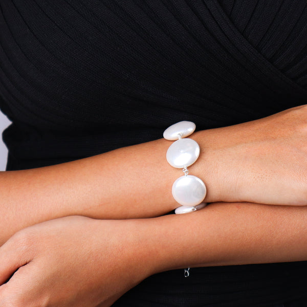 Classic Coin Pearl Ganthan Bracelet