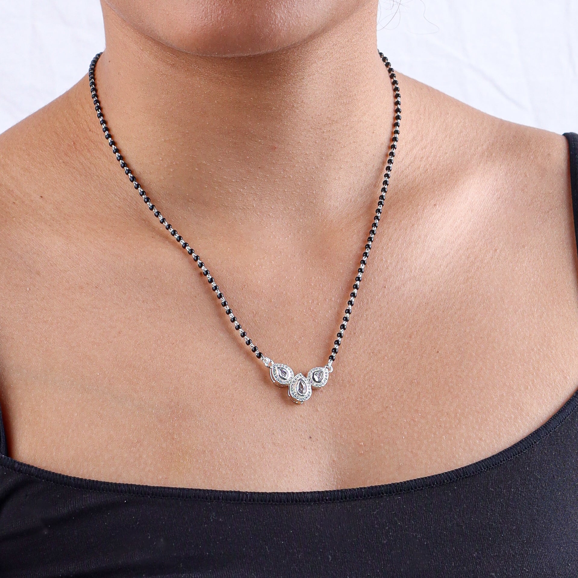 CZ Petal Mangalsutra