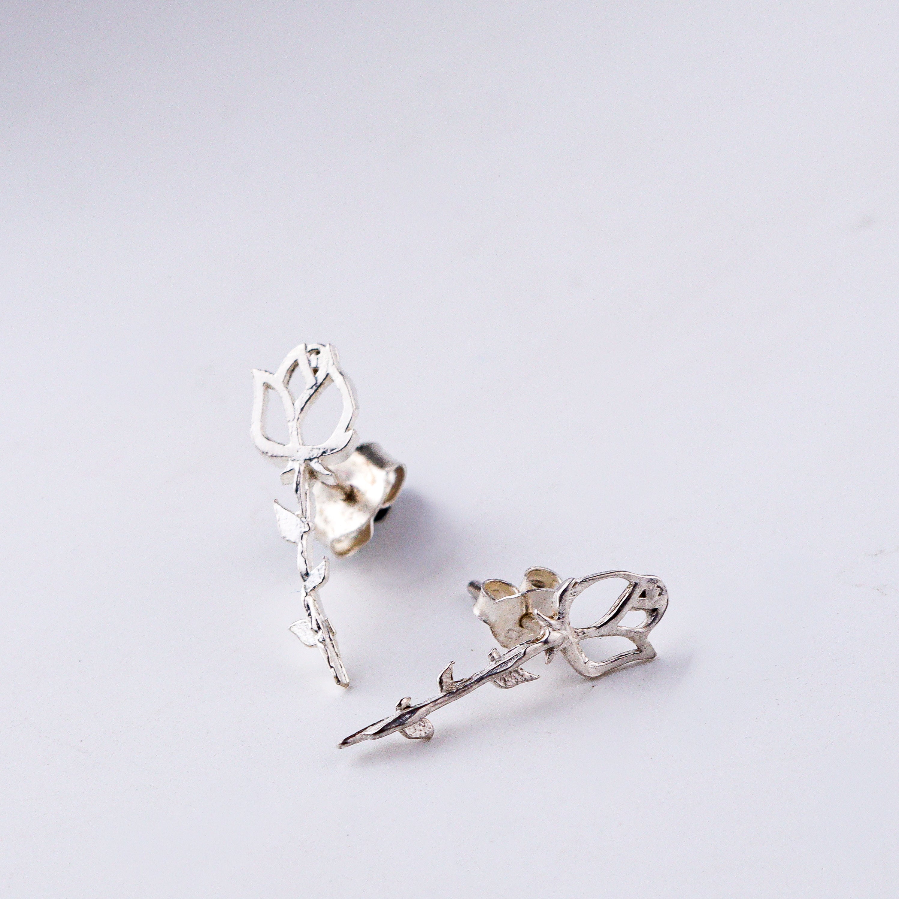 wearing Rose Earrings festive look