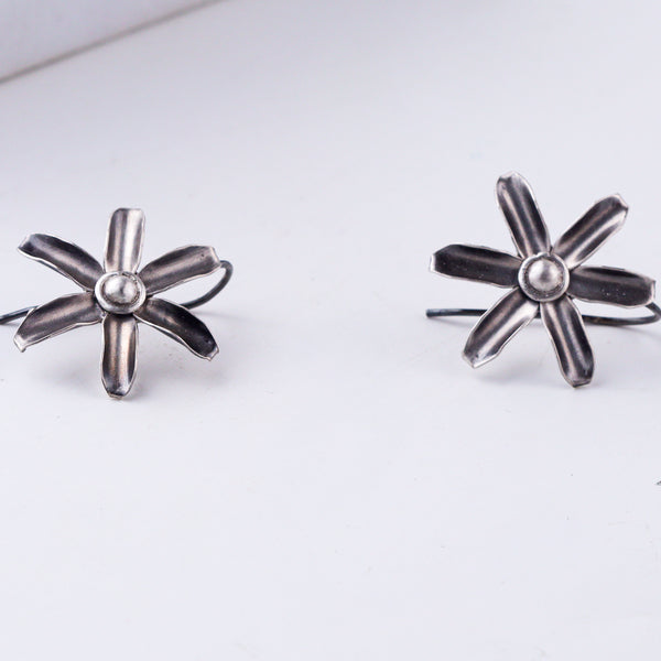 Mini Gulbahaar silver earrings