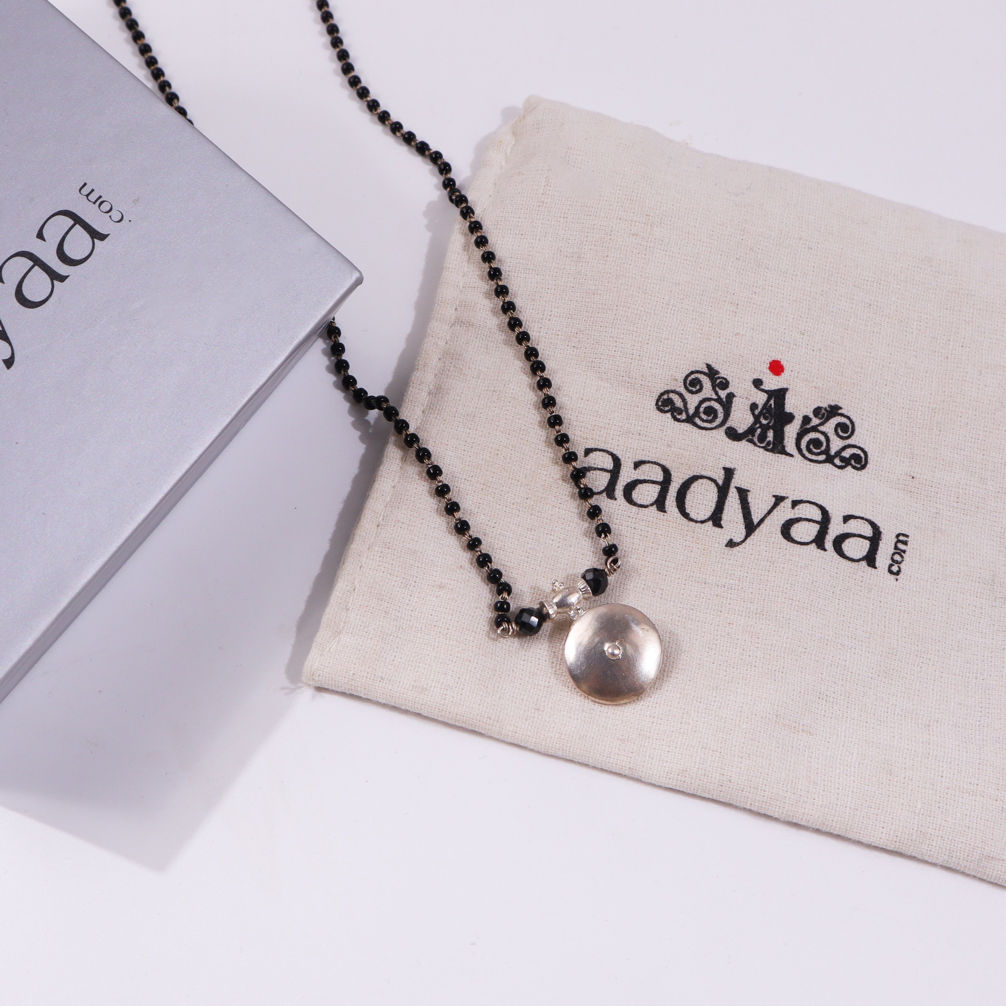 Silver Saaj Motif Mangalsutra