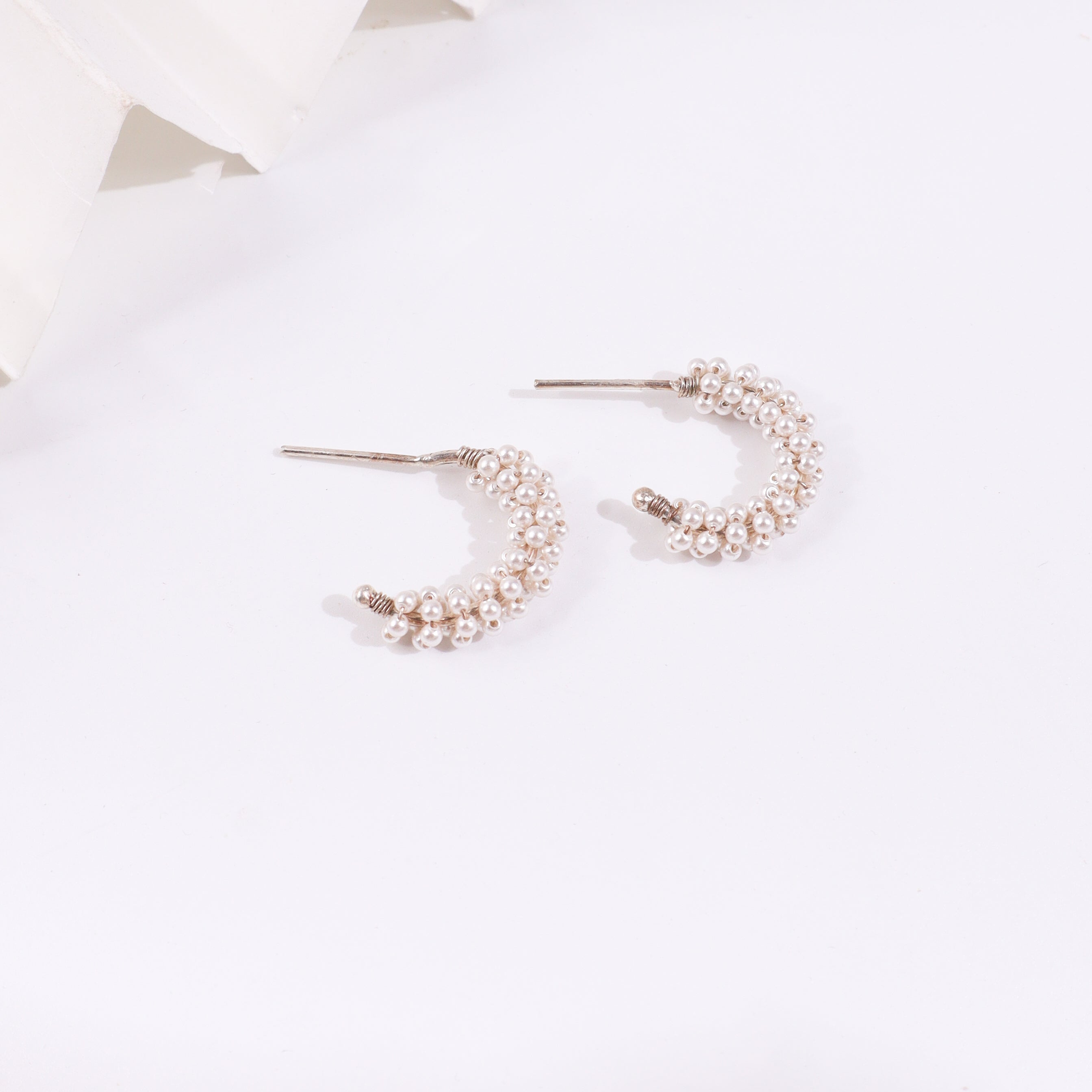 Pearl Hoop Earrings