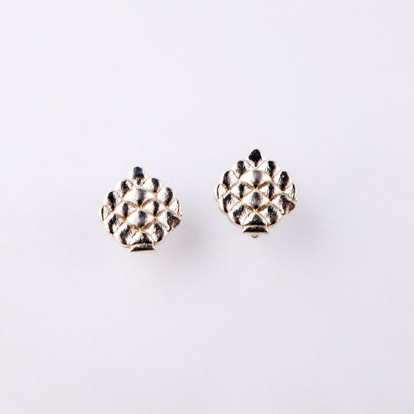 Silver Saaj Motif Earring: अननस (Ananas)