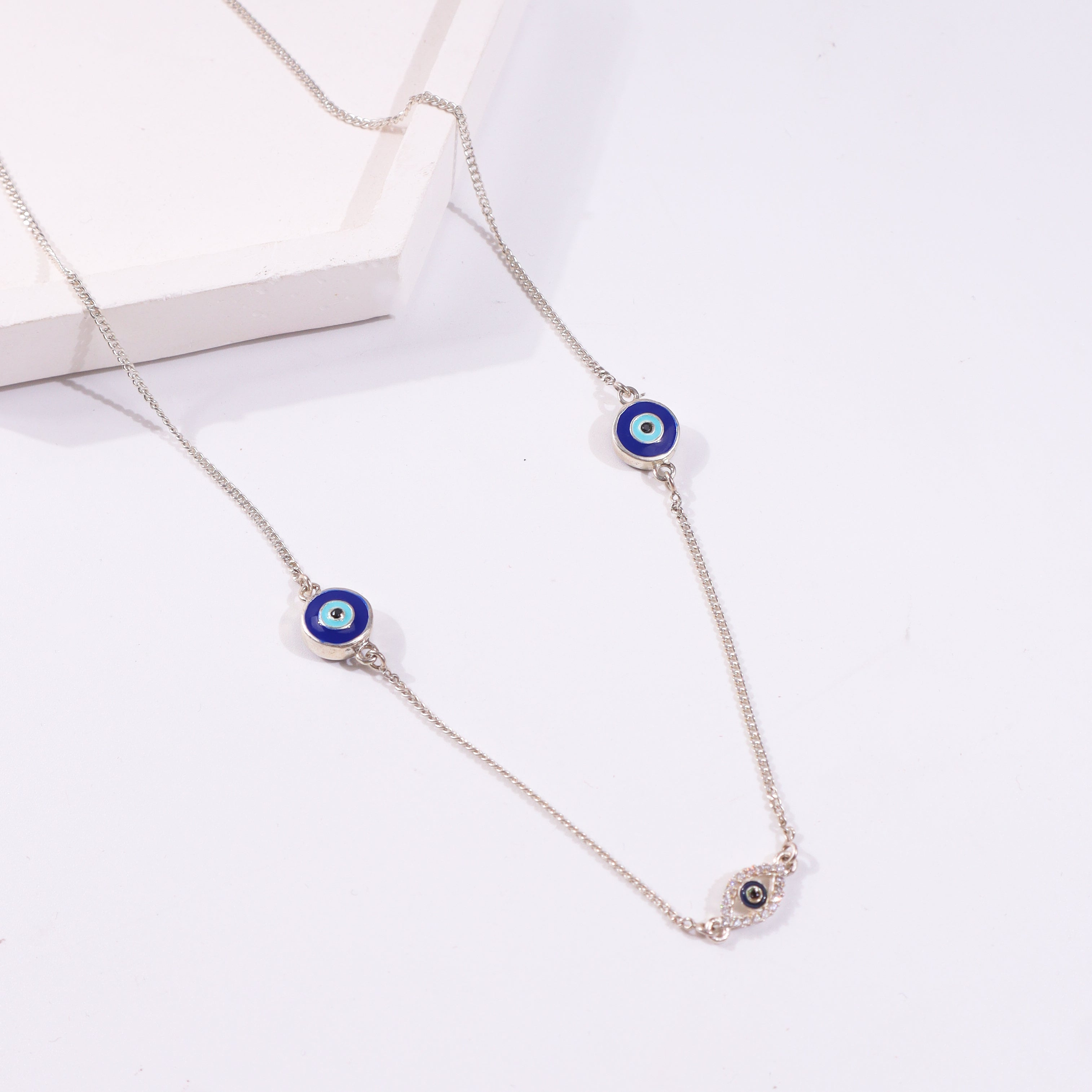 Evil Eye Necklace silver jewelry