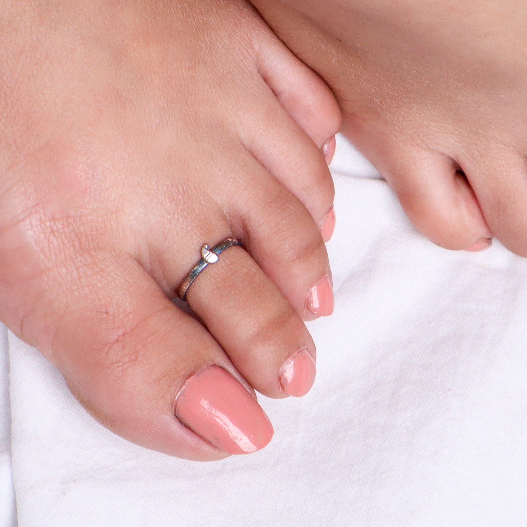 Tiny Silver Adjustable Koyari Toe Ring
