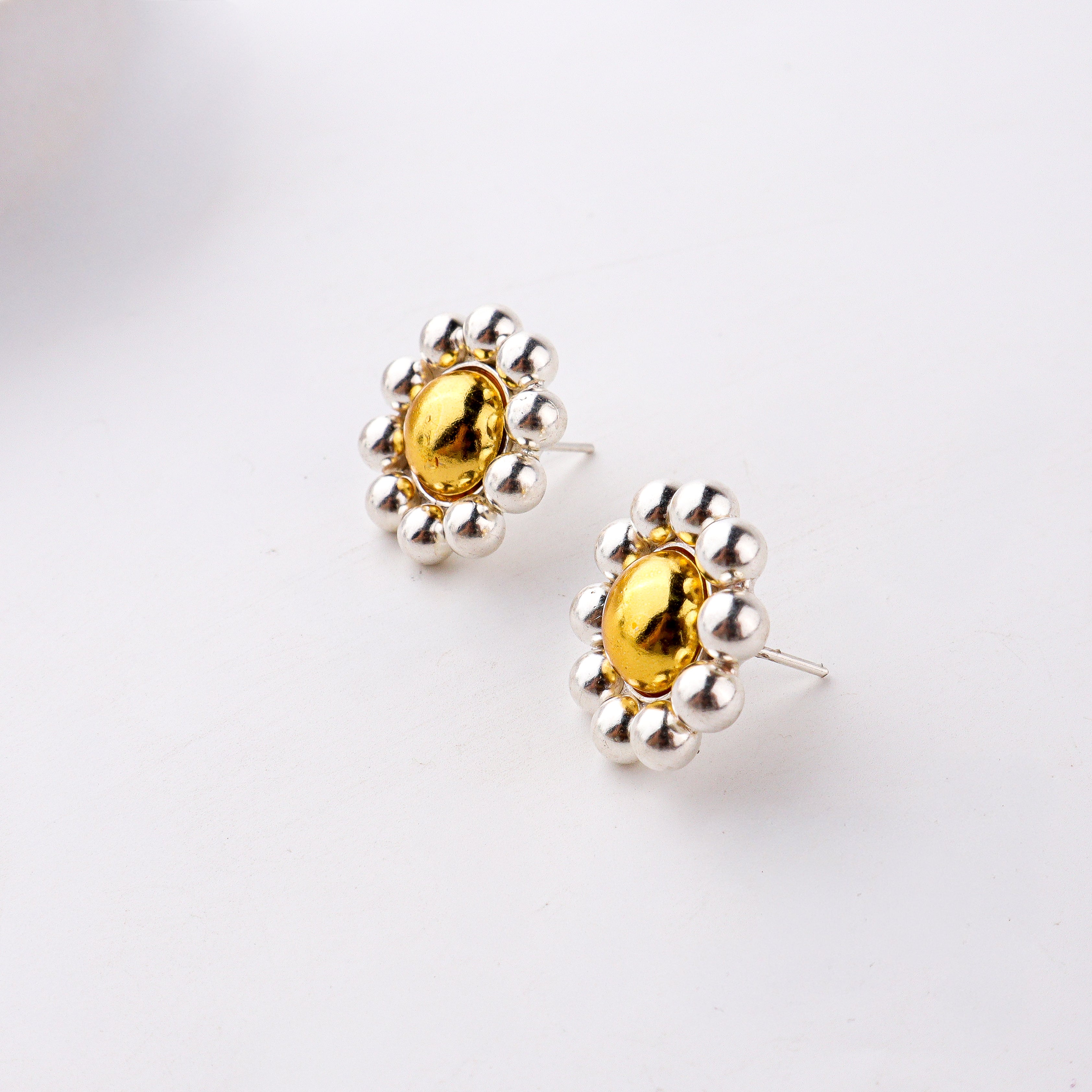 Swarna Rajat , Saaj Gath Earrings | 92.5 silver