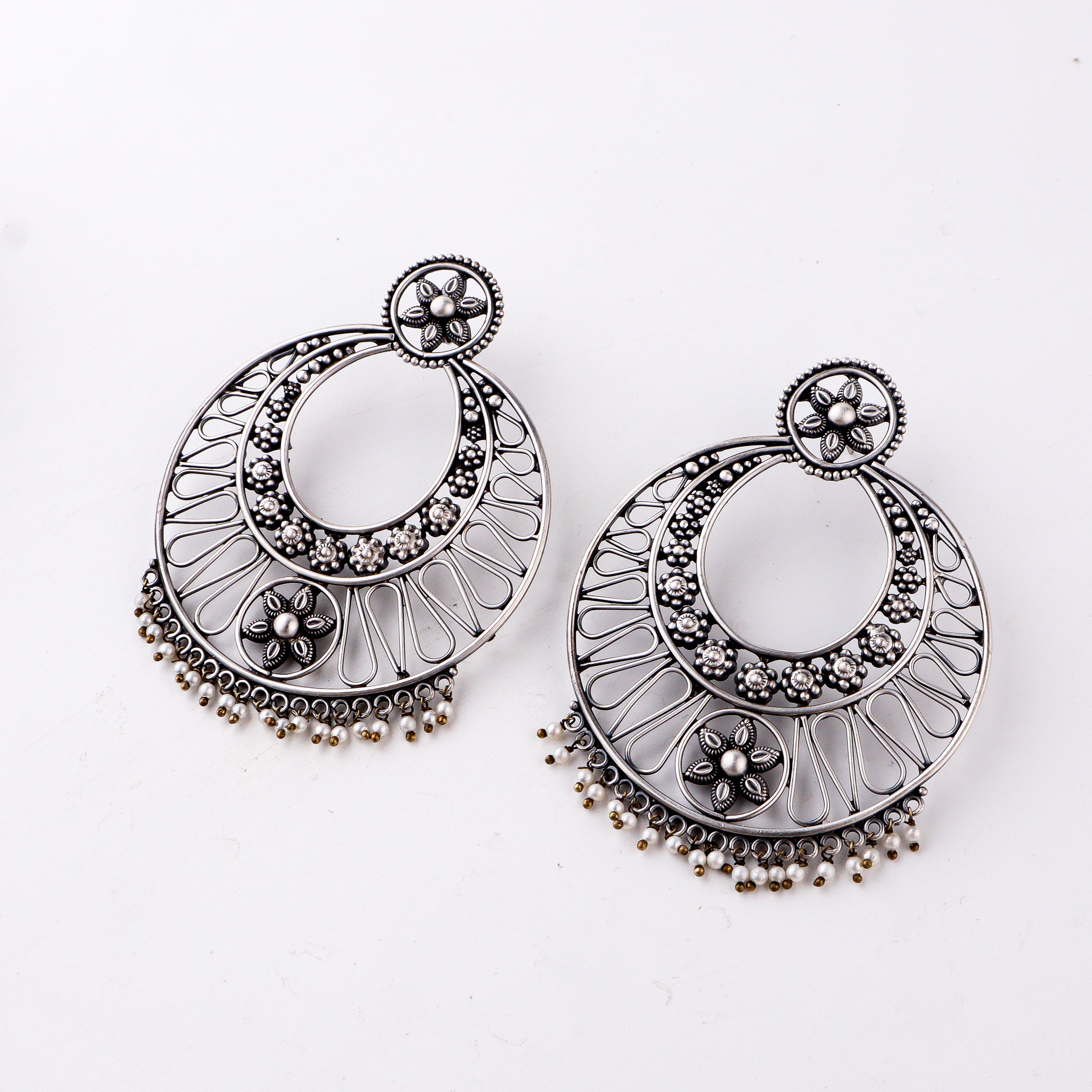 Chandbali ( Aafreen ) | 92.5 silver | size : large