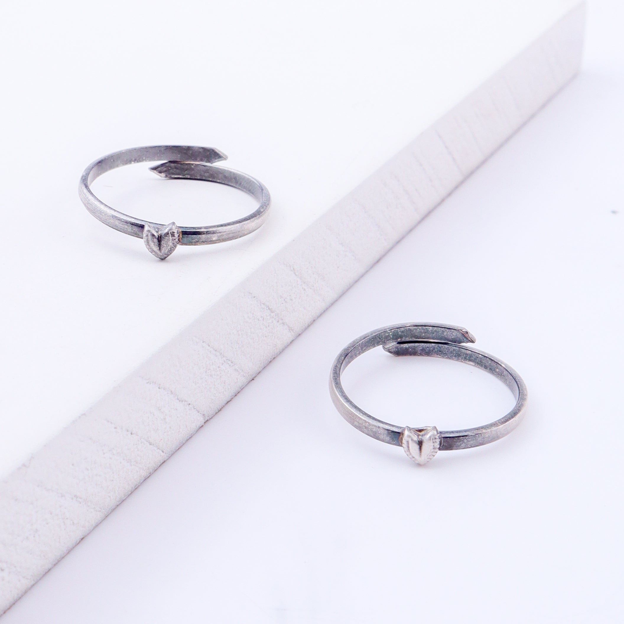 Tiny Silver Adjustable Heart Toe Ring