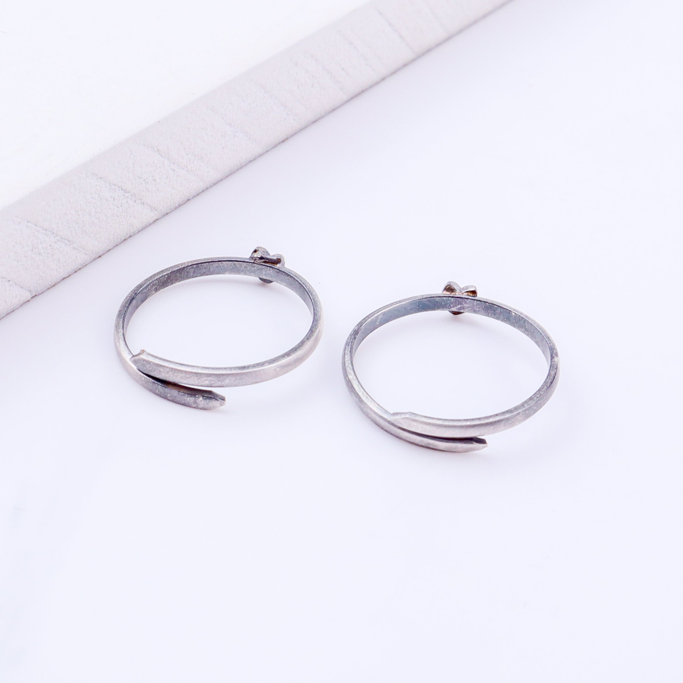 Tiny Silver Adjustable Heart Toe Ring