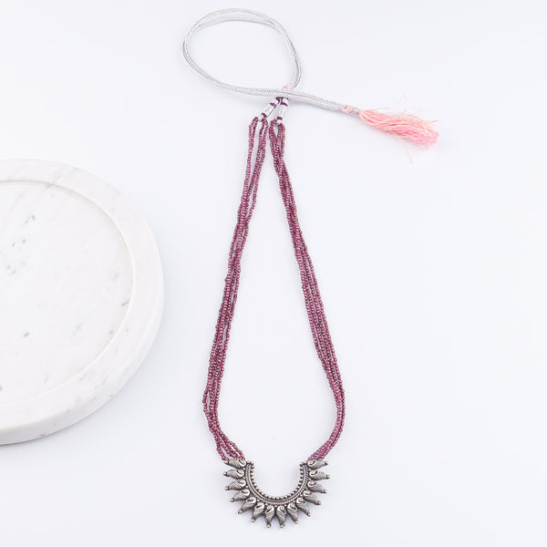 Peacock Pendant Oxidized Silver Necklace