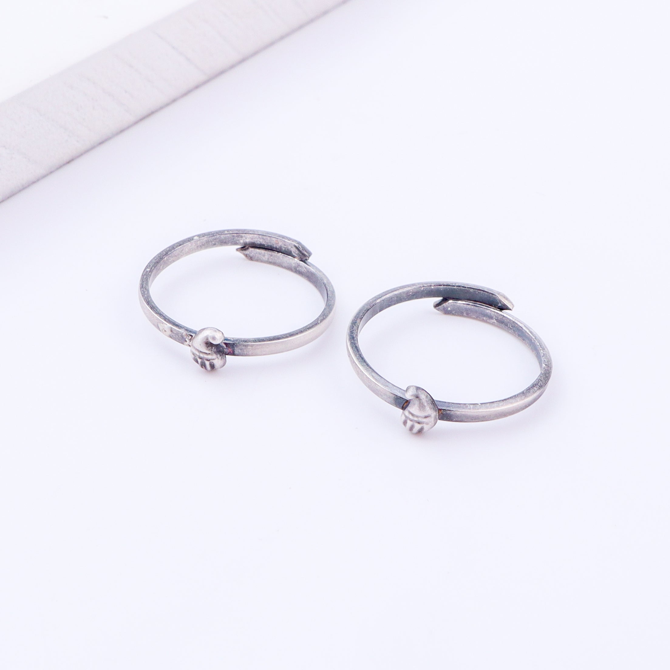 Tiny Silver Adjustable Koyari Toe Ring