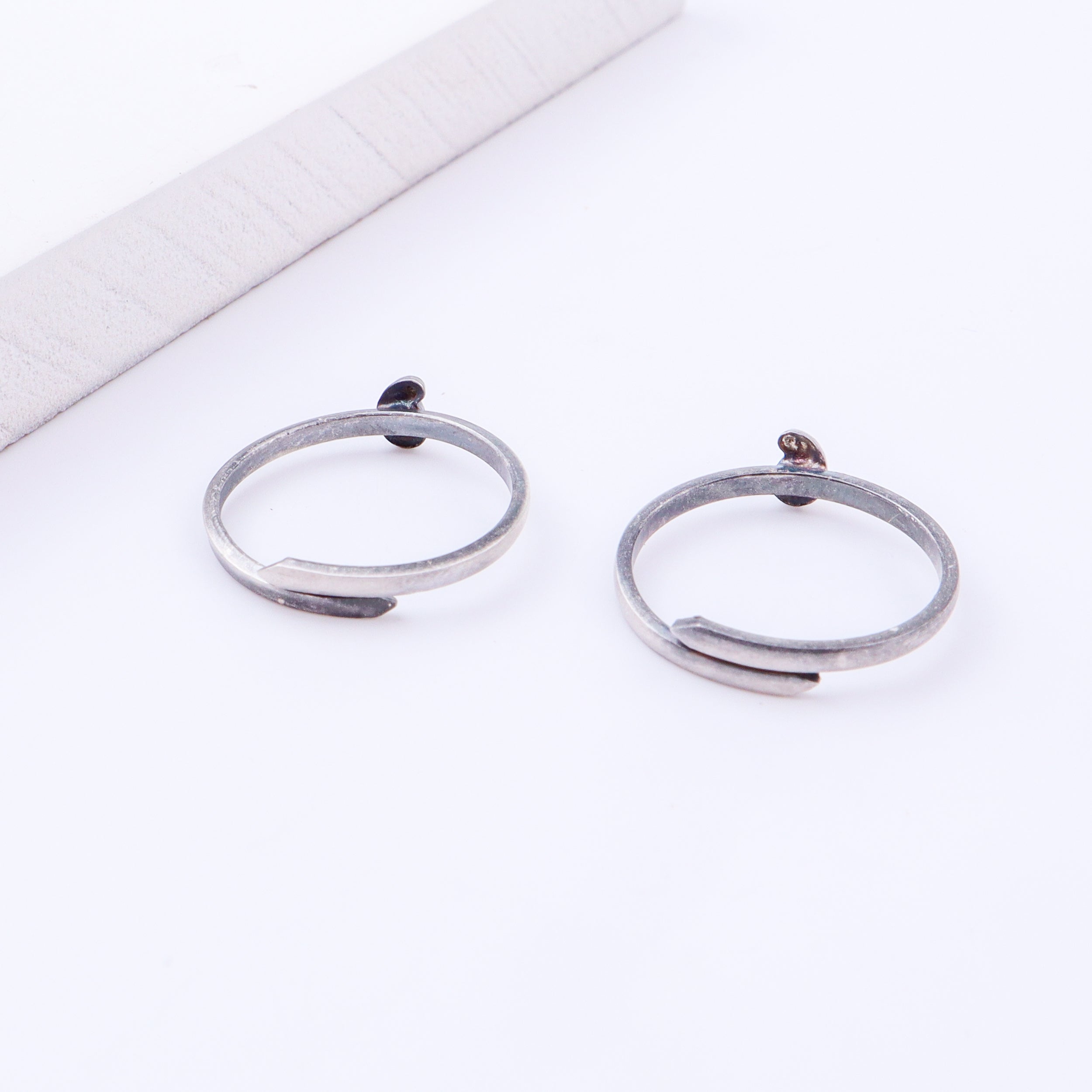 Tiny Silver Adjustable Koyari Toe Ring