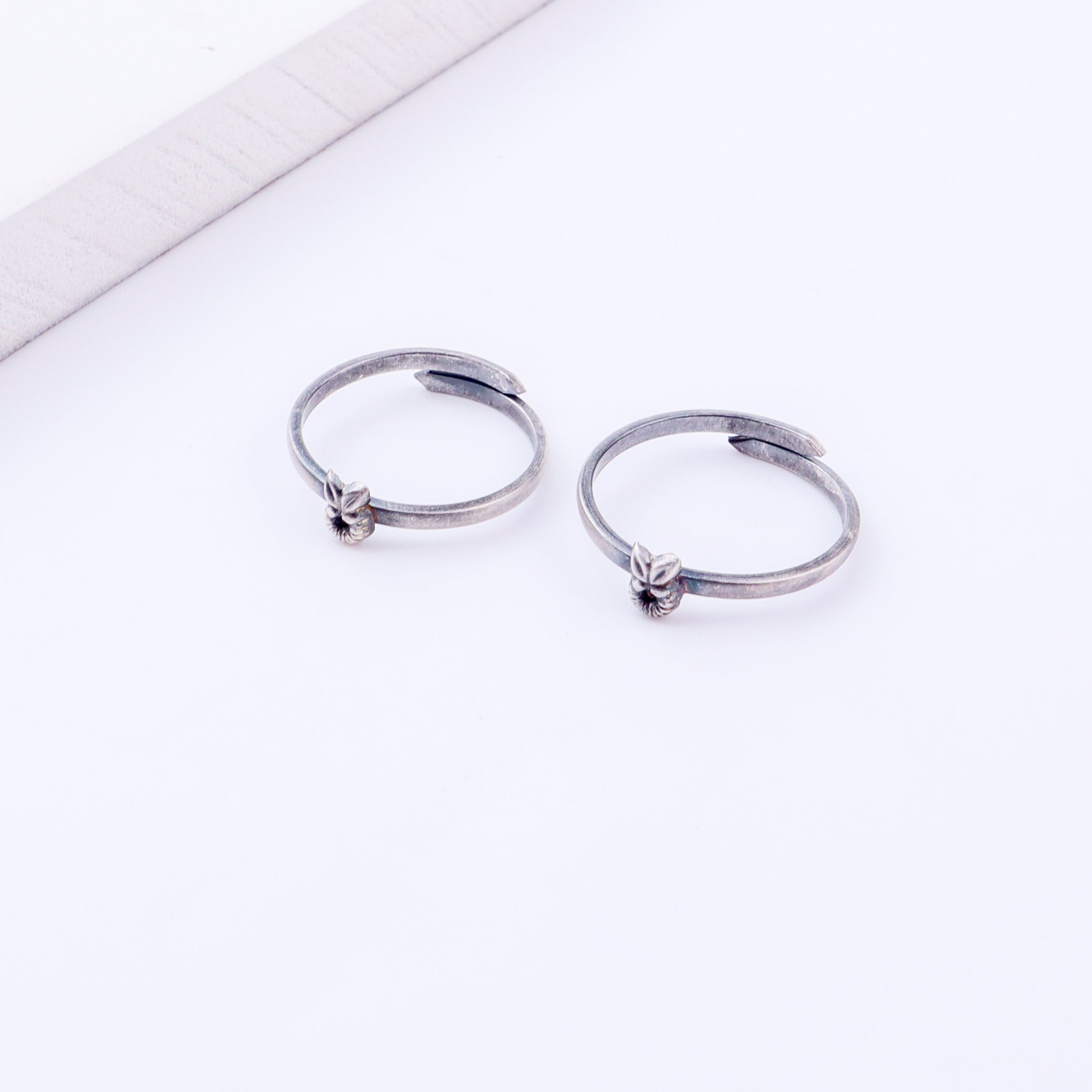 Tiny Silver Adjustable Fruit Toe Ring