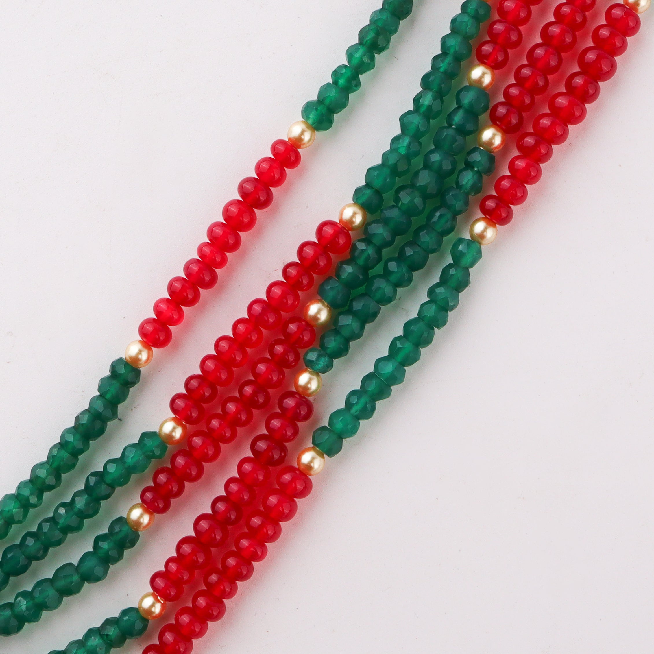 Luxe semi precious stone and pearl necklace festive look