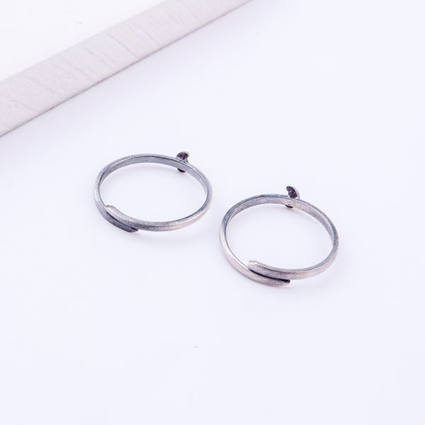 Tiny Silver Adjustable Koyari Toe Ring