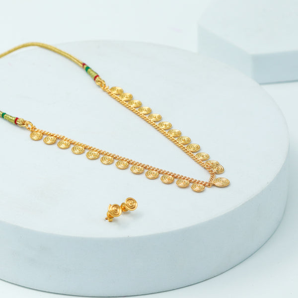Silver Delicate Spiral Set |  92.5 Silver | 22K Gold Plated