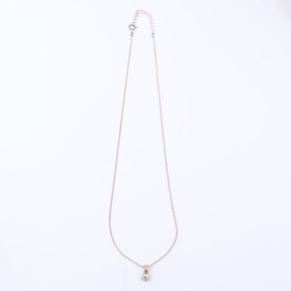 Single CZ  Pendant (Without Chain) | 92.5 Silver