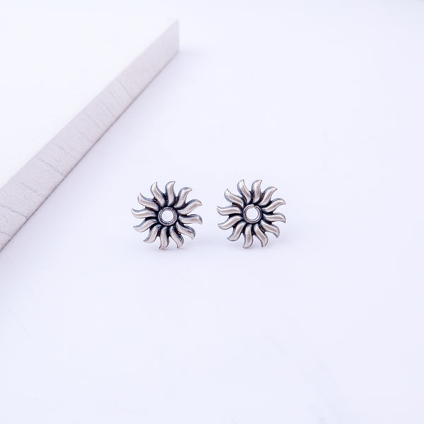 Silver Sun Motif Studs | 92.5 Silver