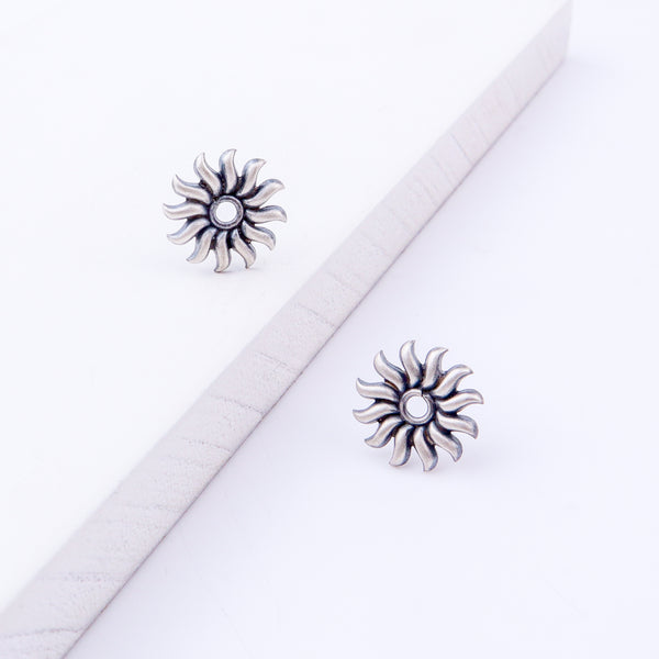 Silver Sun Motif Studs | 92.5 Silver