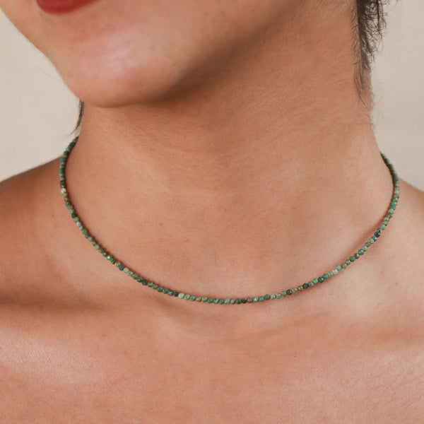 Micro Firoza Silver Necklace