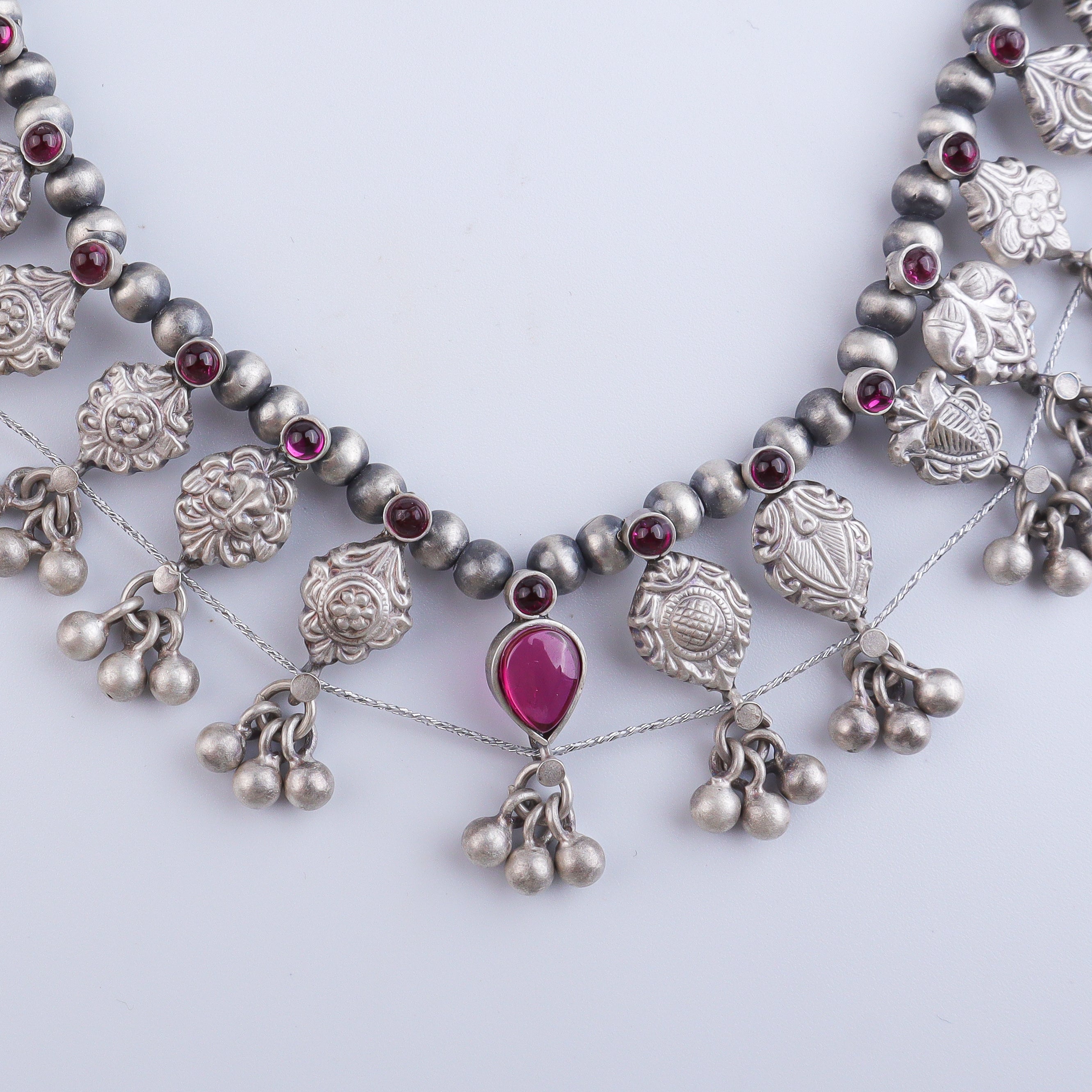 Oxidised Silver Saaj (Made to Order)