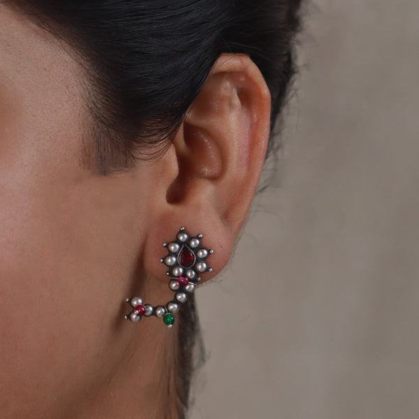 Itihaas Maharashtrian Nath Earrings ( Motif size : Small )