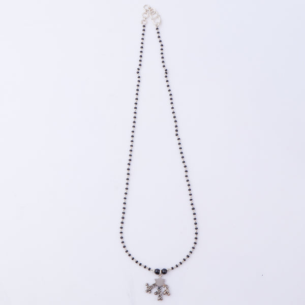 Silver Charm Mangalsutra : Star with Ghungroo