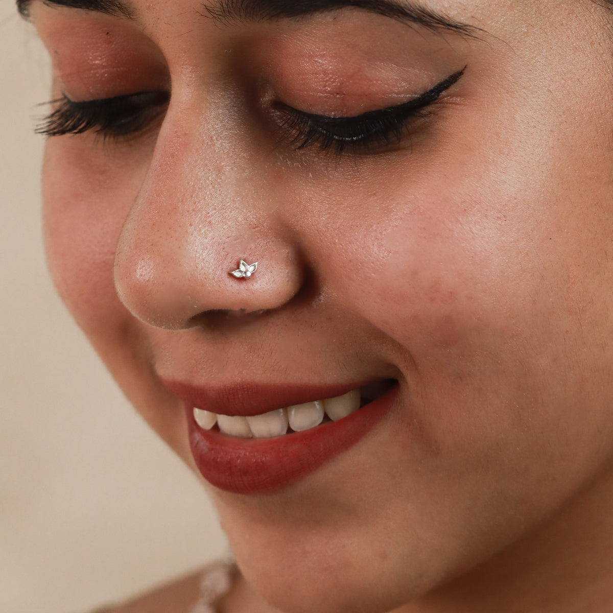 Petals Nose pin ( Pierced )