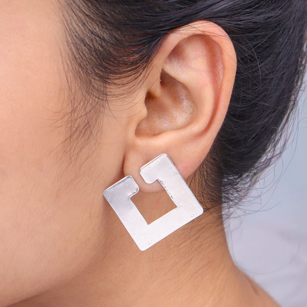 Geometric Square Earrings