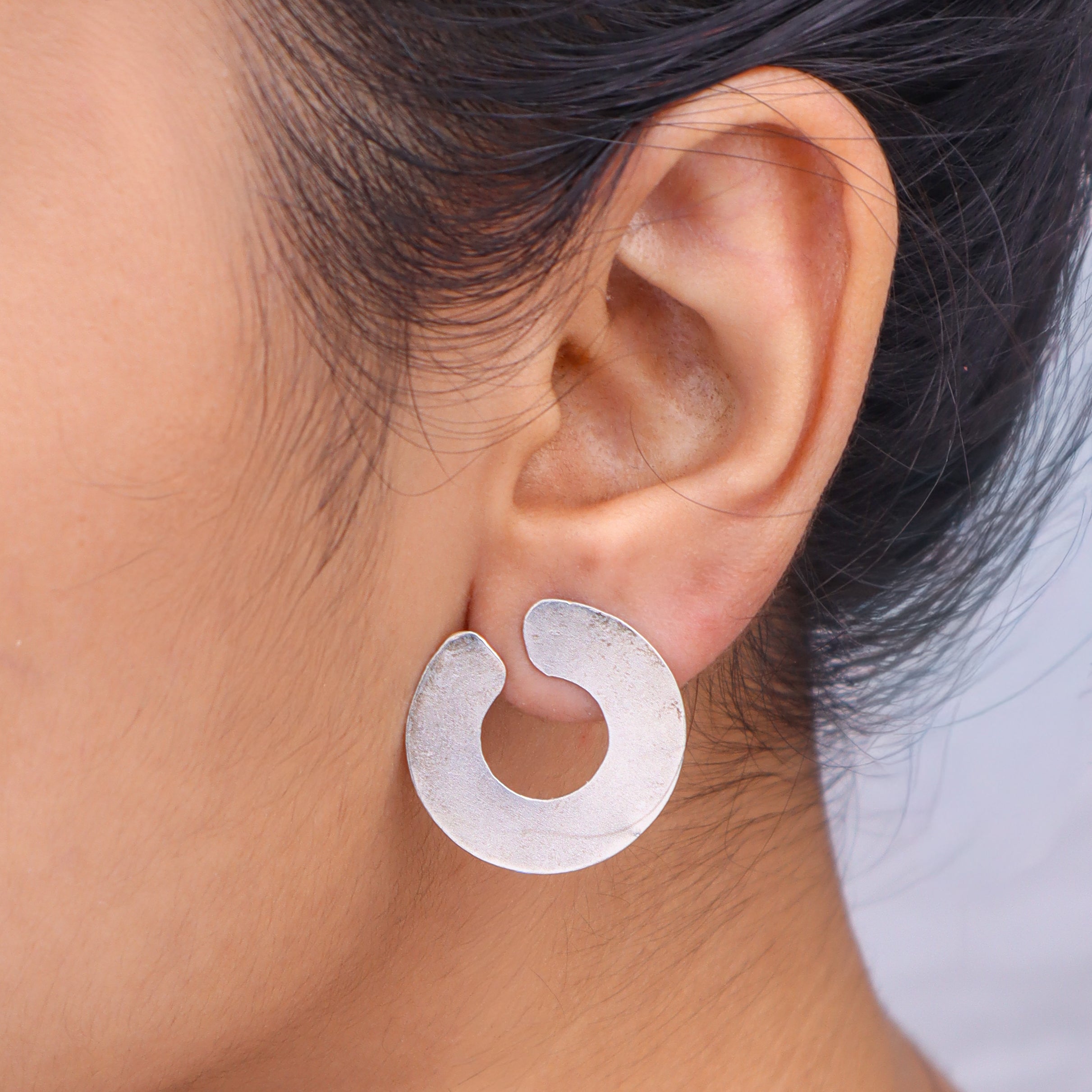 Geometric Circular Earrings