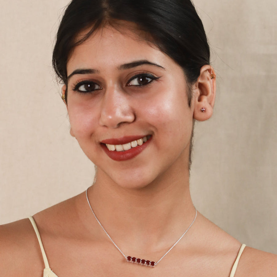 Ruby Silver Set