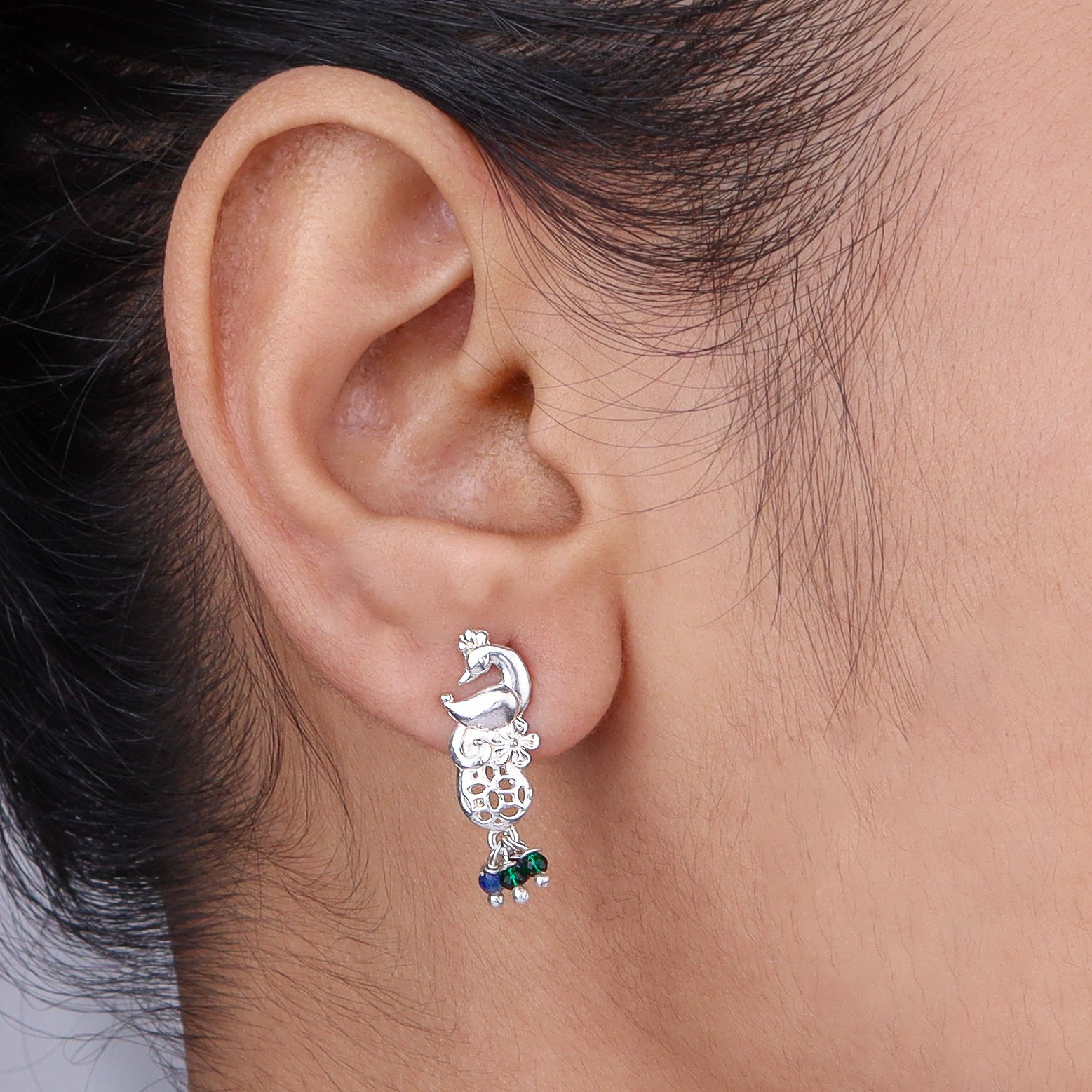 Peacock Feather Earrings