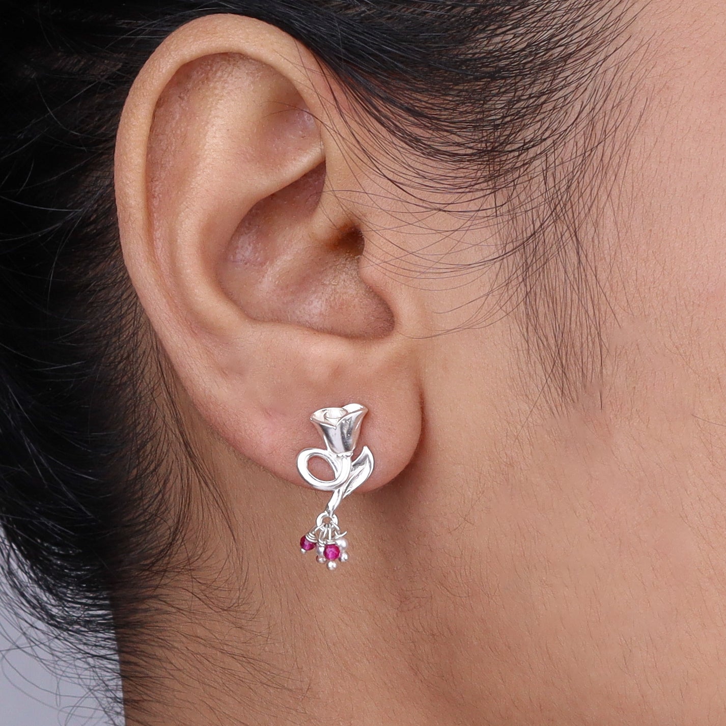 Rose Leaf Earrings