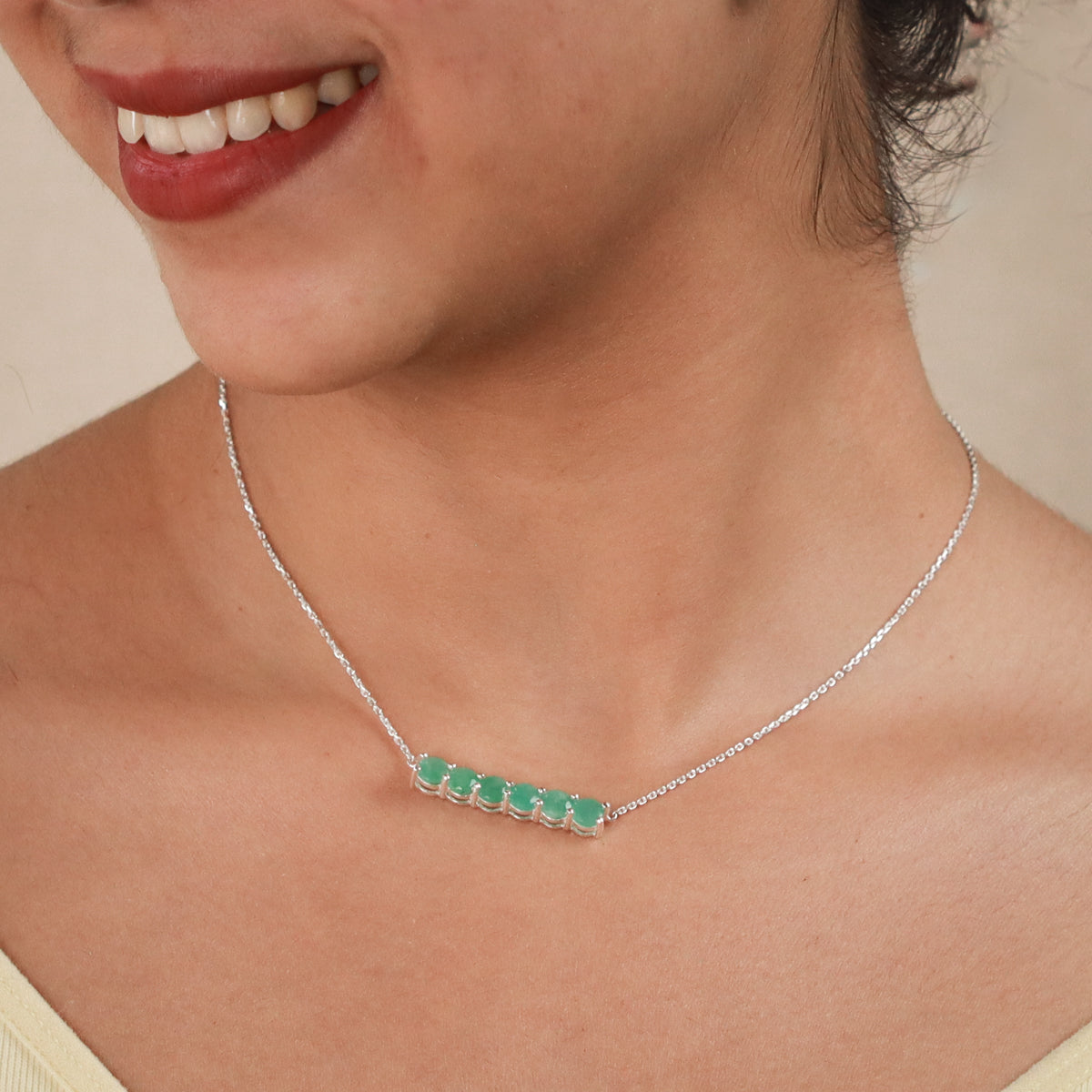Emerald Silver Set