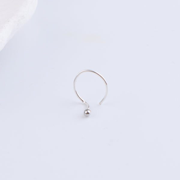 Tiny Silver Nose Pin - Small (Pierced)