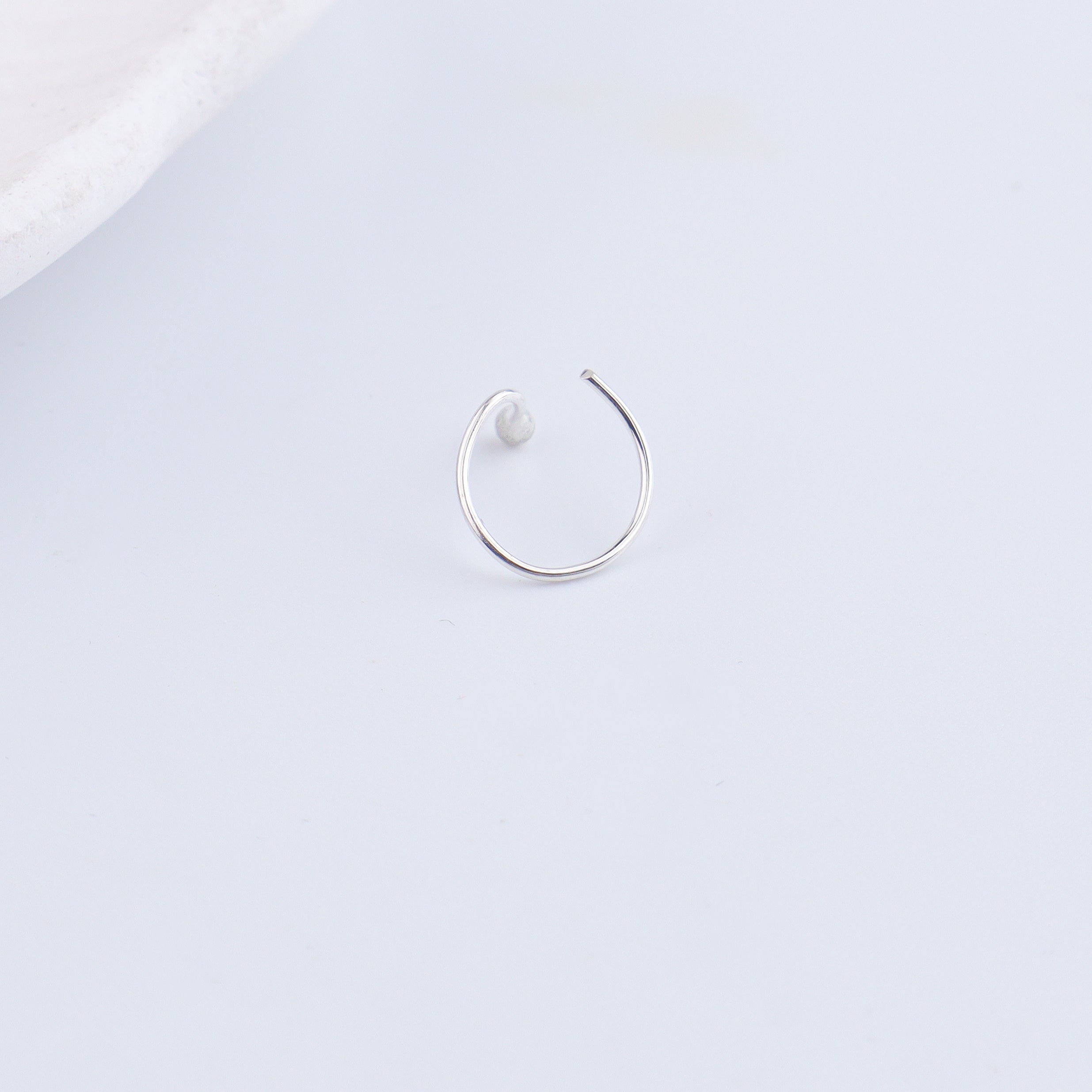 Tiny Silver Nose Pin - Small (Pierced)