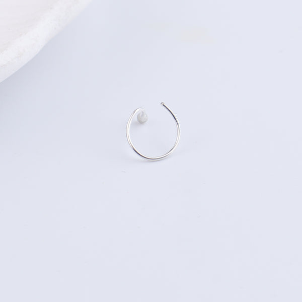 Tiny Silver Nose Pin - Small (Pierced)