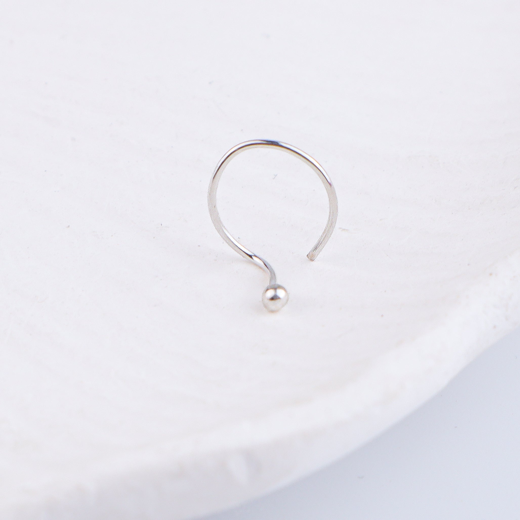 Tiny Silver Nose Pin - Small (Pierced)