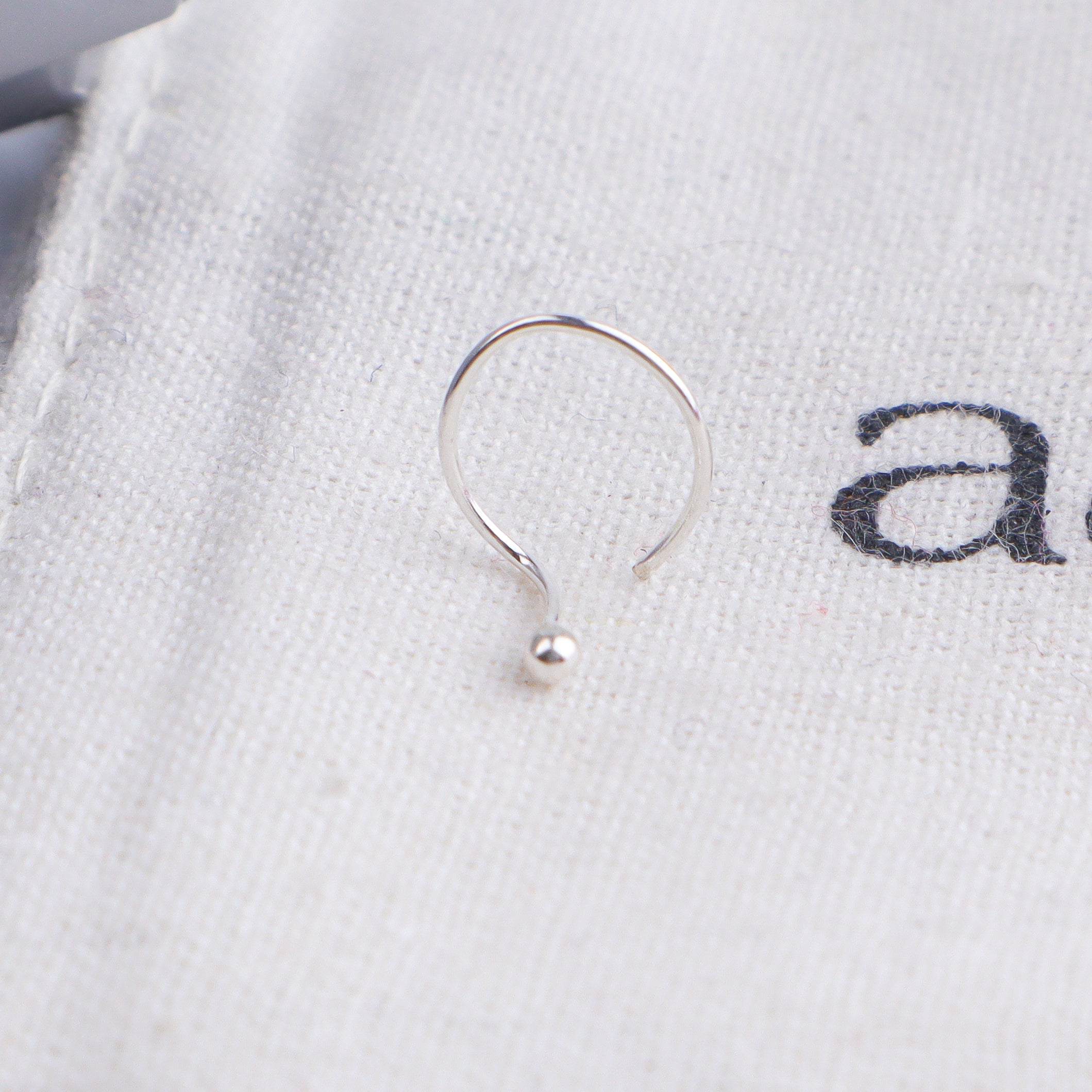 Tiny Silver Nose Pin - Small (Pierced)