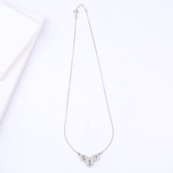 CZ Petal Necklace