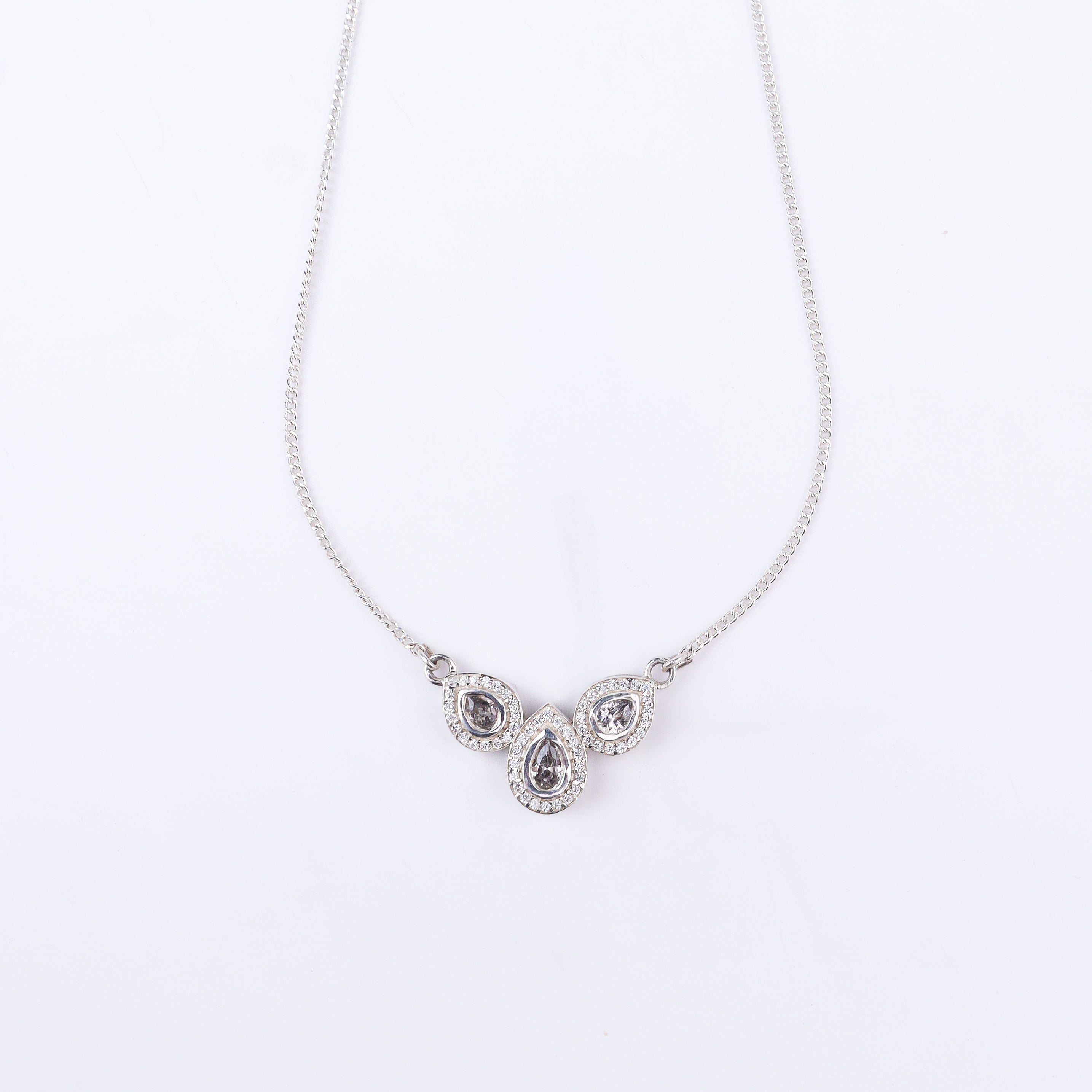 CZ Petal Necklace