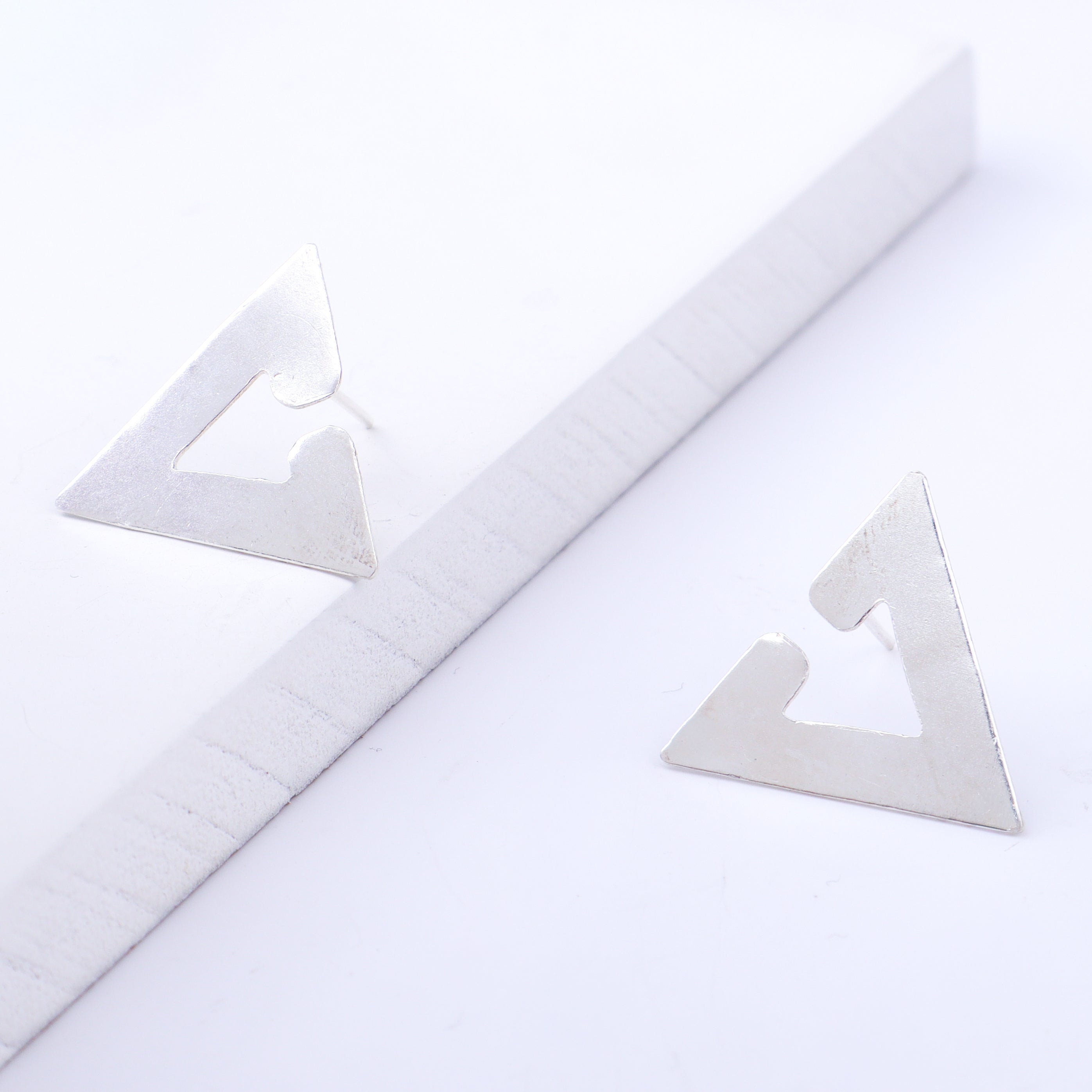 Geometric Triangle Earrings