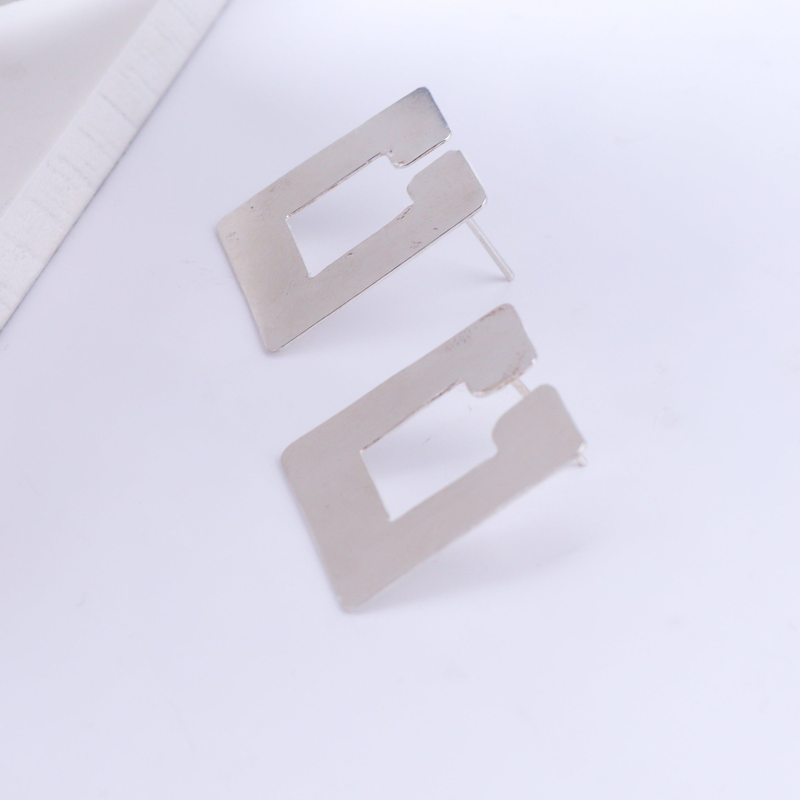 Geometric Square Earrings