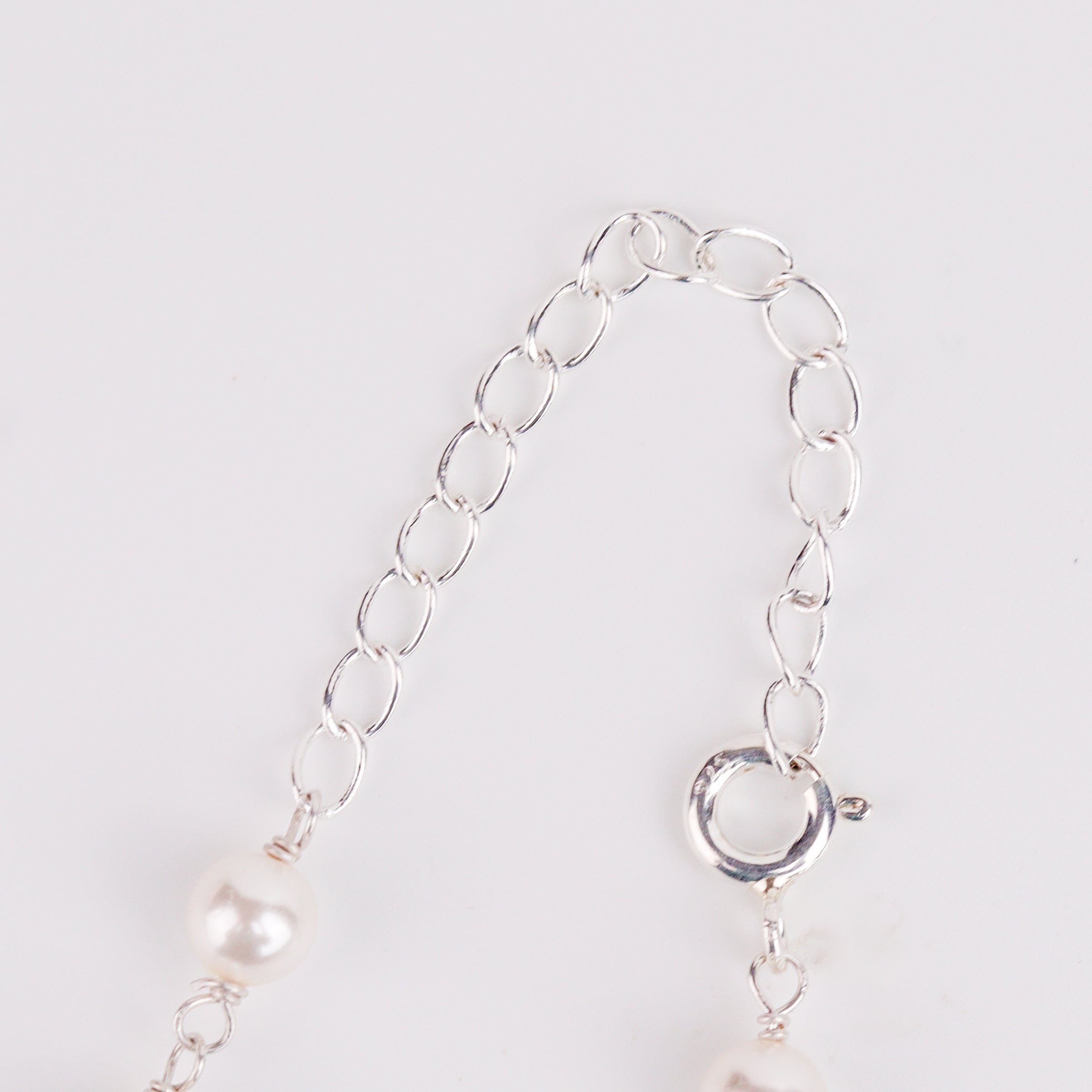 Pearl ganthan necklace with Semipricious stones