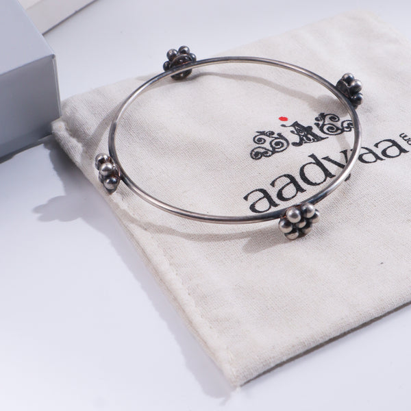 Silver Kudi Bangle