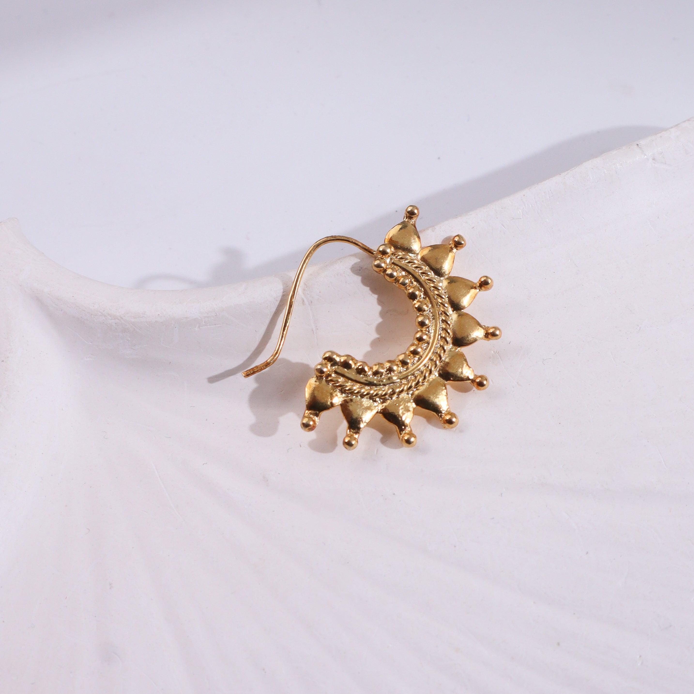 Gold Plated Silver Ghumat Nath jewelry for women