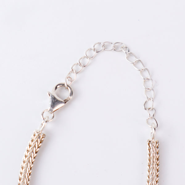 Silver chain with heart pendant