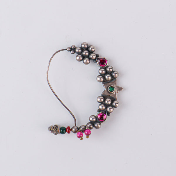 Silver Indrayani Nath (Left, Pierced)